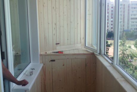 Обшивка балкона